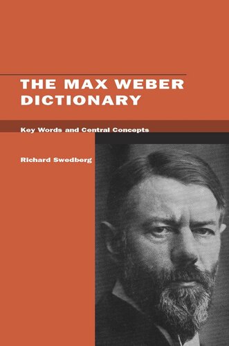 The Max Weber Dictionary: Key Words and Central Concepts