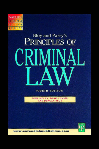 Principles of Criminal Law