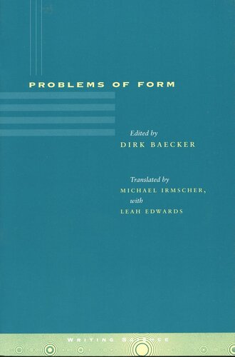 Problems of Form