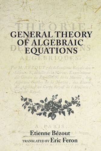 General Theory of Algebraic Equations