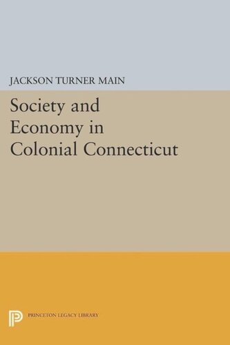 Society and Economy in Colonial Connecticut