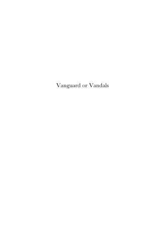Vanguard Or Vandals: Youth, Politics And Conflict In Africa 