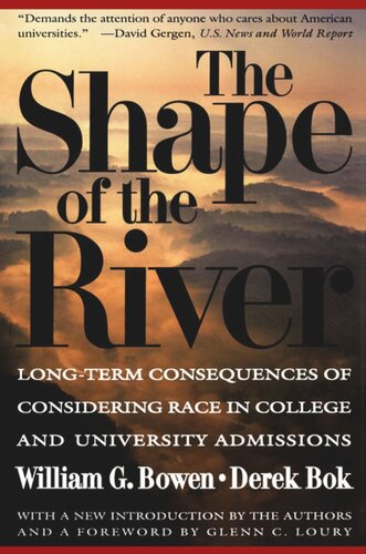 The Shape of the River: Long-Term Consequences of Considering Race in College and University Admissions