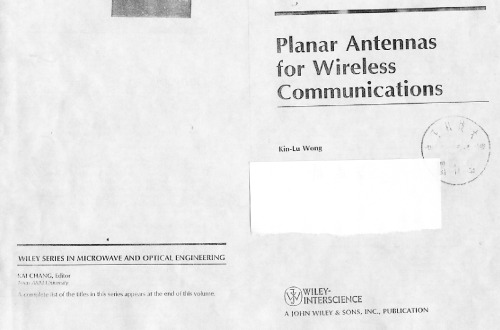 Planar Antennas for Wireless Communications 