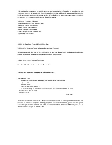 Permission Based E-mail Marketing