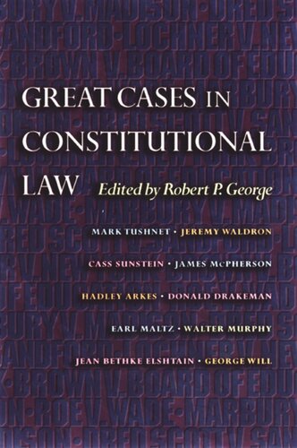 Great Cases in Constitutional Law