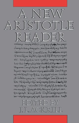 A New Aristotle Reader