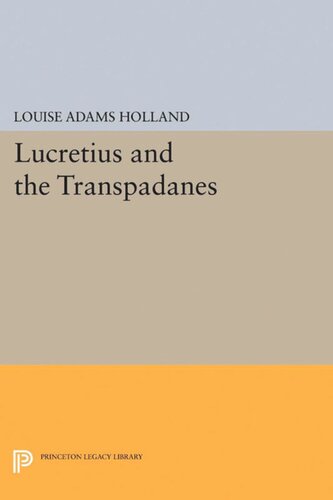 Lucretius and the Transpadanes