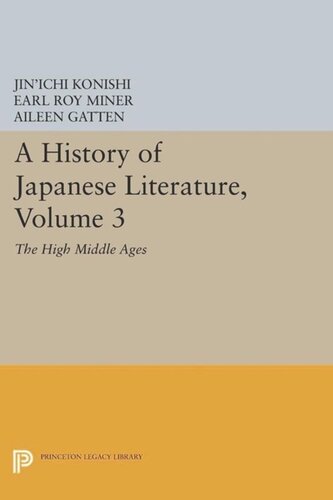 A History of Japanese Literature, Volume 3: The High Middle Ages
