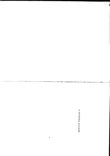 A Spinoza Reader: The Ethics and Other Works