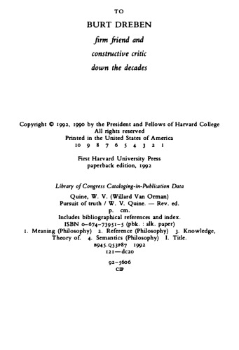 Pursuit of Truth: Revised Edition