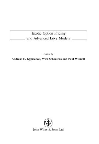 Exotic Option Pricing and Advanced Lvy Models 