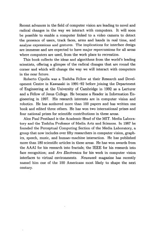 Computer Vision for Human-Machine Interaction