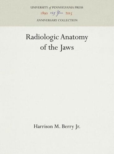 Radiologic Anatomy of the Jaws