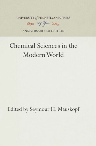 Chemical Sciences in the Modern World
