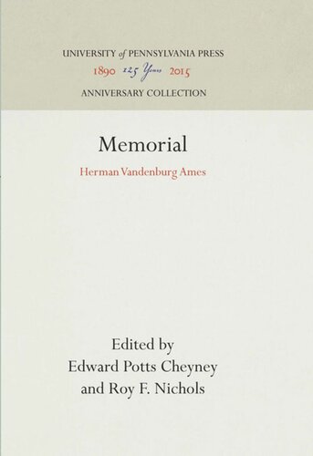 Memorial: Herman Vandenburg Ames