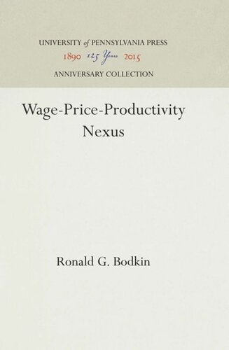 Wage-Price-Productivity Nexus