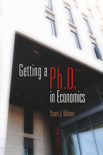 Getting a PhD in Economics