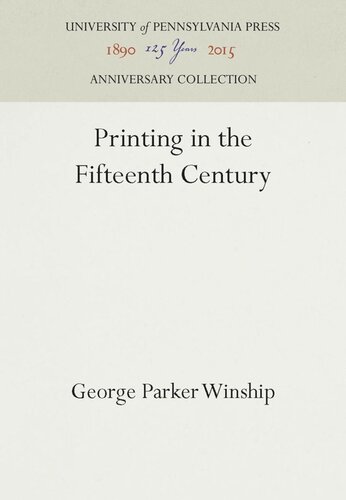 Printing in the Fifteenth Century
