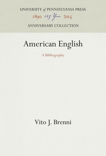 American English: A Bibliography