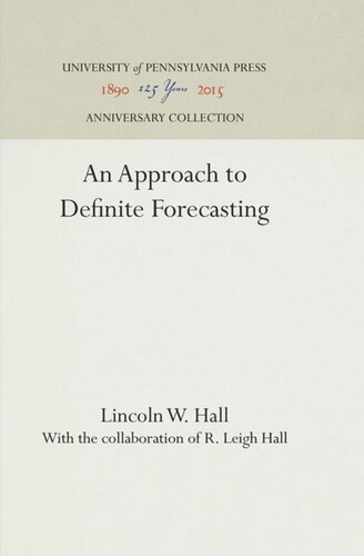 An Approach to Definite Forecasting