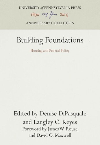 Building Foundations: Housing and Federal Policy