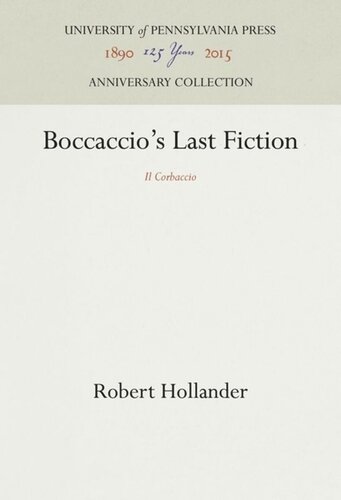Boccaccio's Last Fiction: 