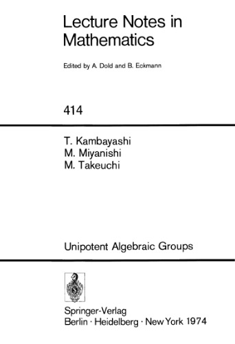 Unipotent Algebraic Groups