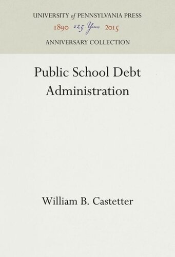 Public School Debt Administration