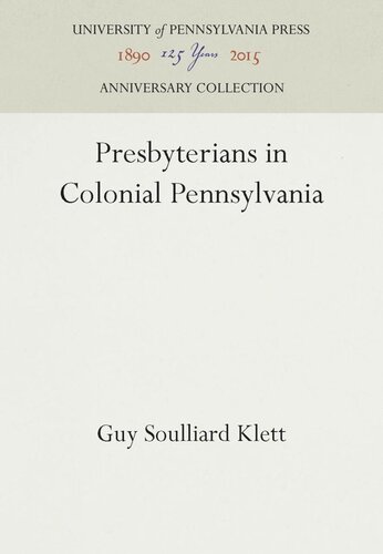 Presbyterians in Colonial Pennsylvania