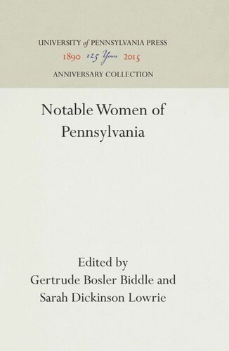 Notable Women of Pennsylvania