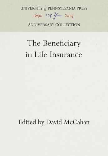 The Beneficiary in Life Insurance