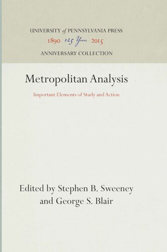 Metropolitan Analysis: Important Elements of Study and Action