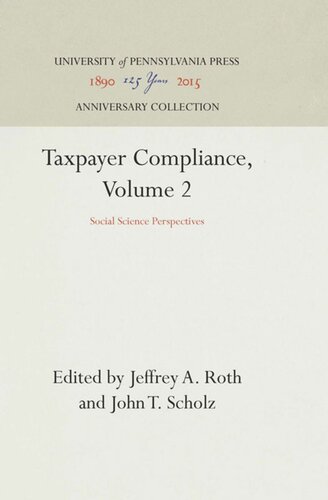 Taxpayer Compliance, Volume 2: Social Science Perspectives