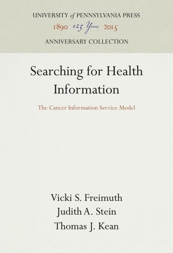 Searching for Health Information: The Cancer Information Service Model