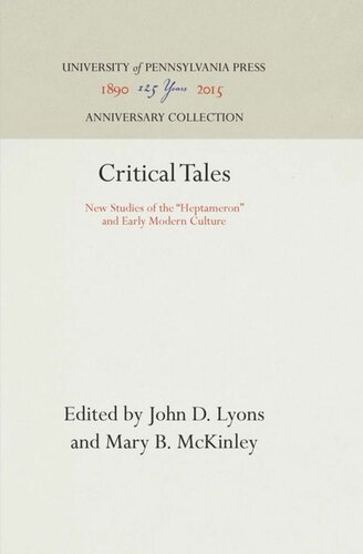 Critical Tales: New Studies of the 