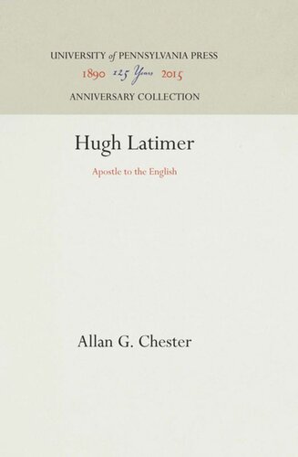 Hugh Latimer: Apostle to the English
