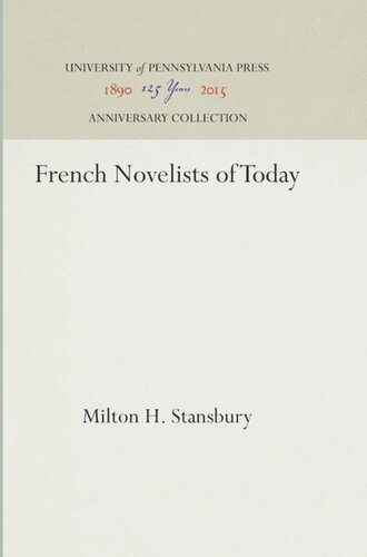 French Novelists of Today