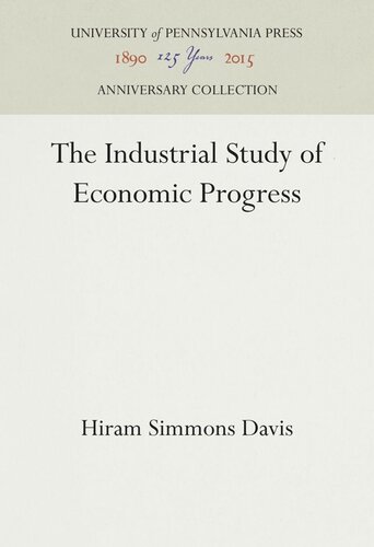 The Industrial Study of Economic Progress
