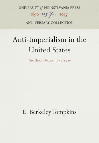 Anti-Imperialism in the United States: The Great Debate, 189-192