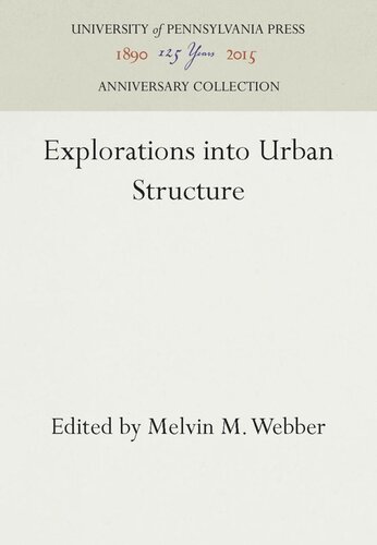 Explorations into Urban Structure