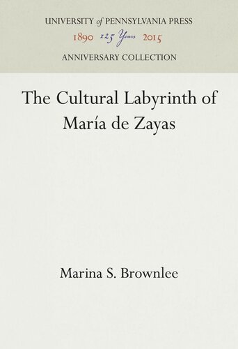 The Cultural Labyrinth of María de Zayas