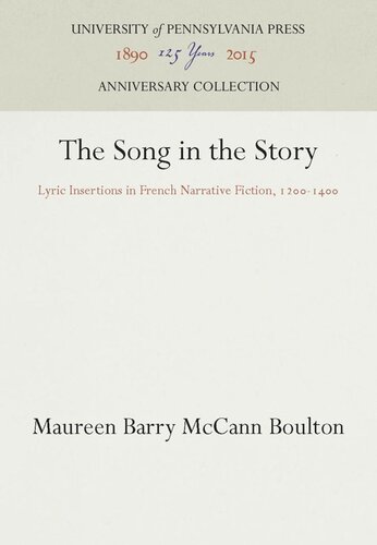 The Song in the Story: Lyric Insertions in French Narrative Fiction, 12-14