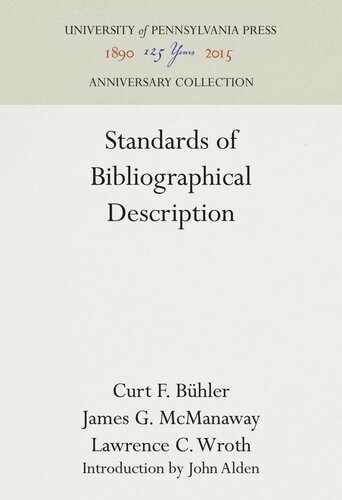 Standards of Bibliographical Description