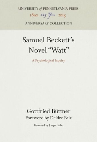 Samuel Beckett's Novel 