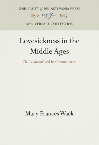 Lovesickness in the Middle Ages: The 