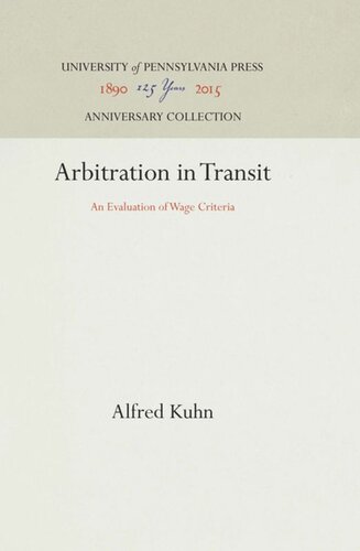 Arbitration in Transit: An Evaluation of Wage Criteria
