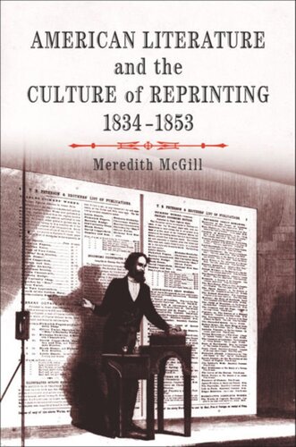 American Literature and the Culture of Reprinting, 1834-1853