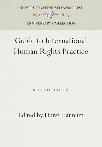 Guide to International Human Rights Practice