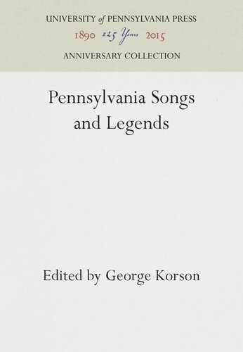 Pennsylvainia Songs and Legends
